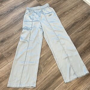 LPA pants with front Piping detail BABY BLUE SIZE SMALL
